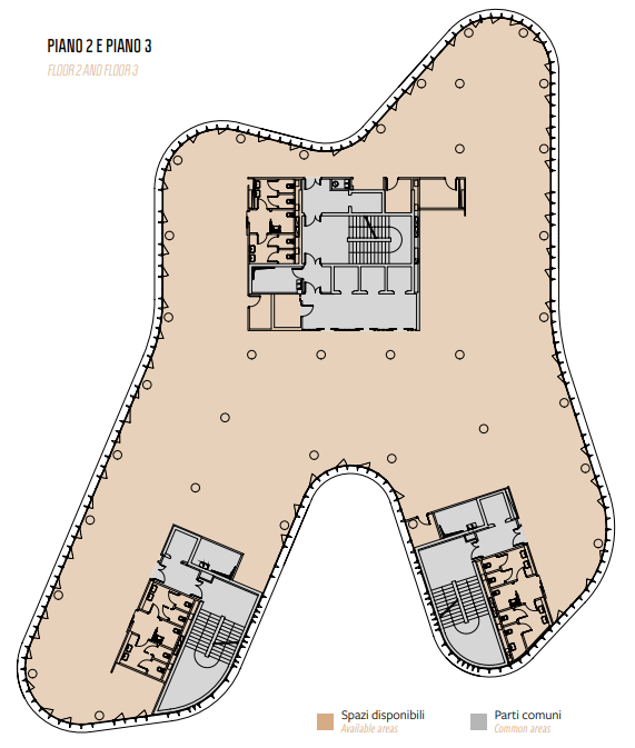 Floorplan second and third floor
